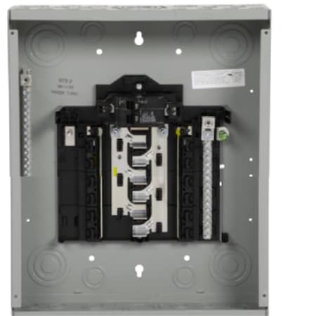 Plugit 100-A 12-Spaces 24-Circuit Main Breaker Plug-On Neutral Load Center PL3978881